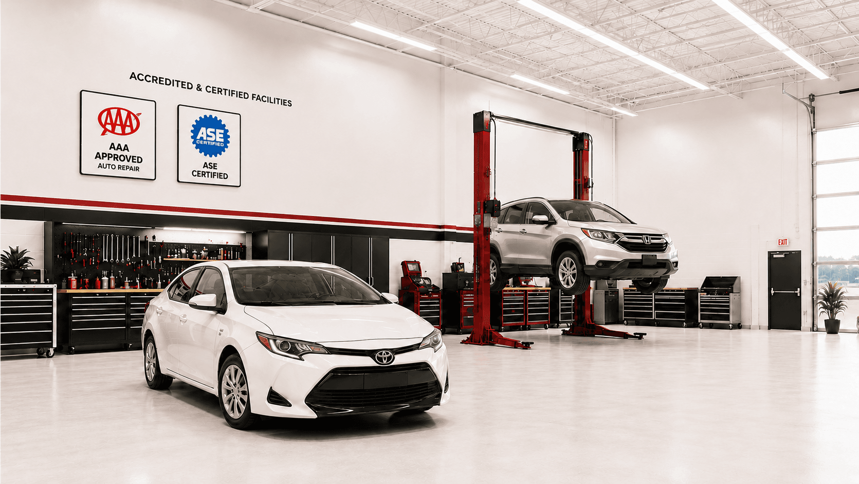 Premium Automotive Workshop Background